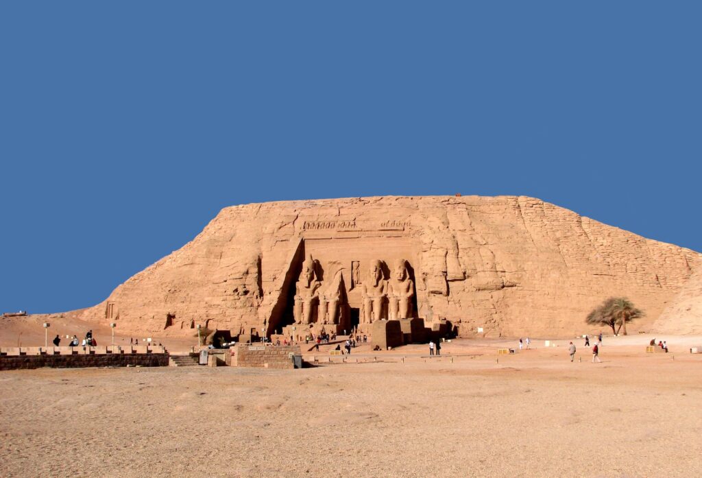 The Great Temple of Ramesses II and Lake Nasser, Abu Simbel, Aswan