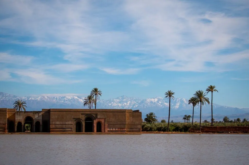 Agdal Gardens, an area of historic gardens in Marrakech, Morocco