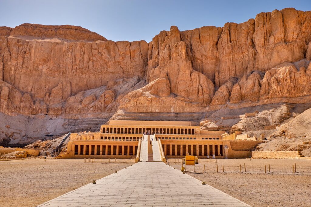 Ancient ruins of the Mortuary Temple of Hatshepsut