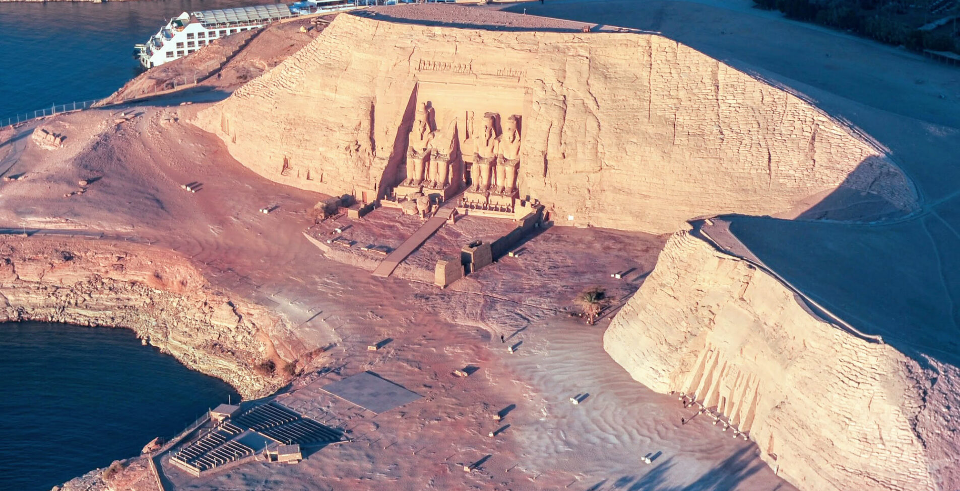 Ariel View Abu Simbel  Egypt