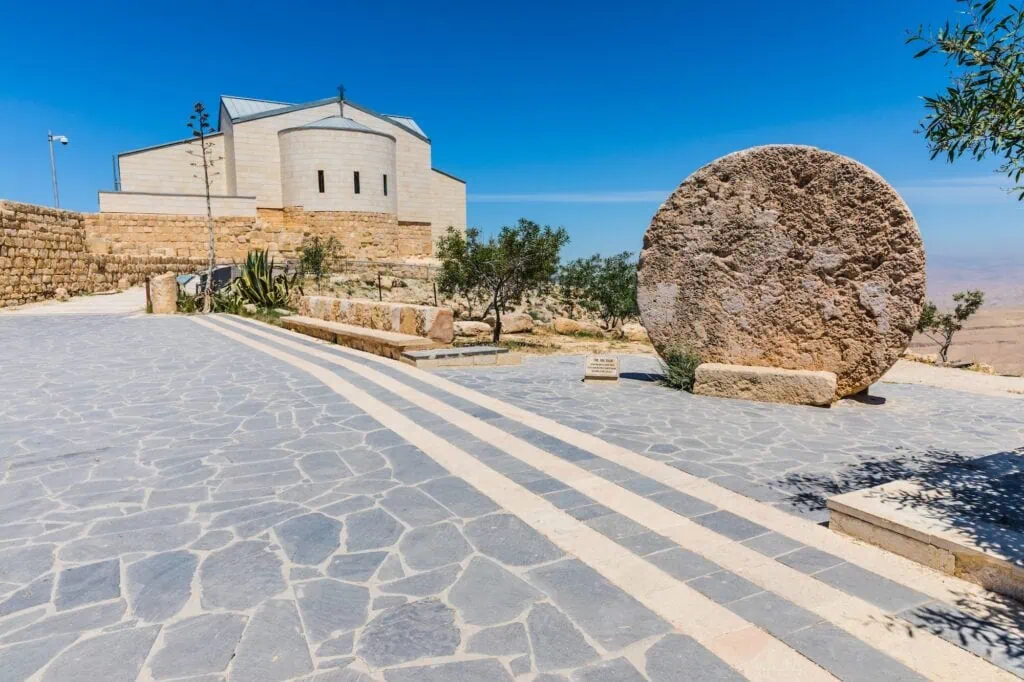 Basilica of Moses on top of Mount Nebo in Jordan