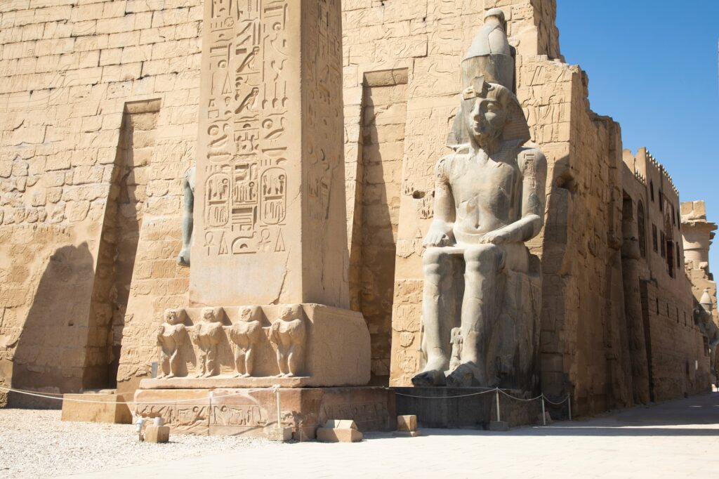 Beautiful view of ancient Luxor Temple in Luxor Egypt