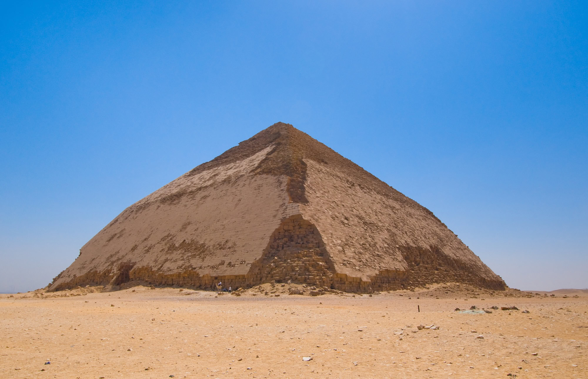 Bent pyramid at Dahshur Cairo