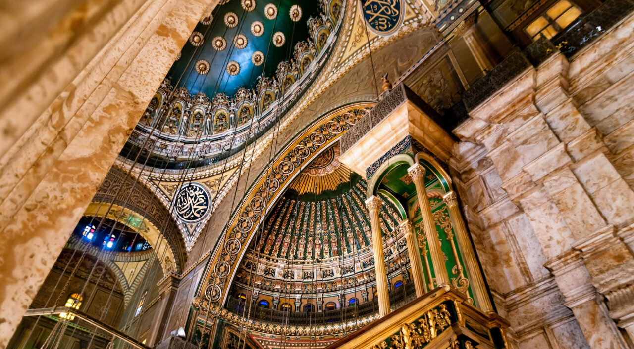 Interior of the Muhammad Ali Mosque, Cairo