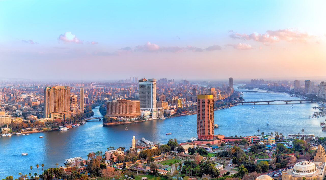 View over Cairo and the Nile River