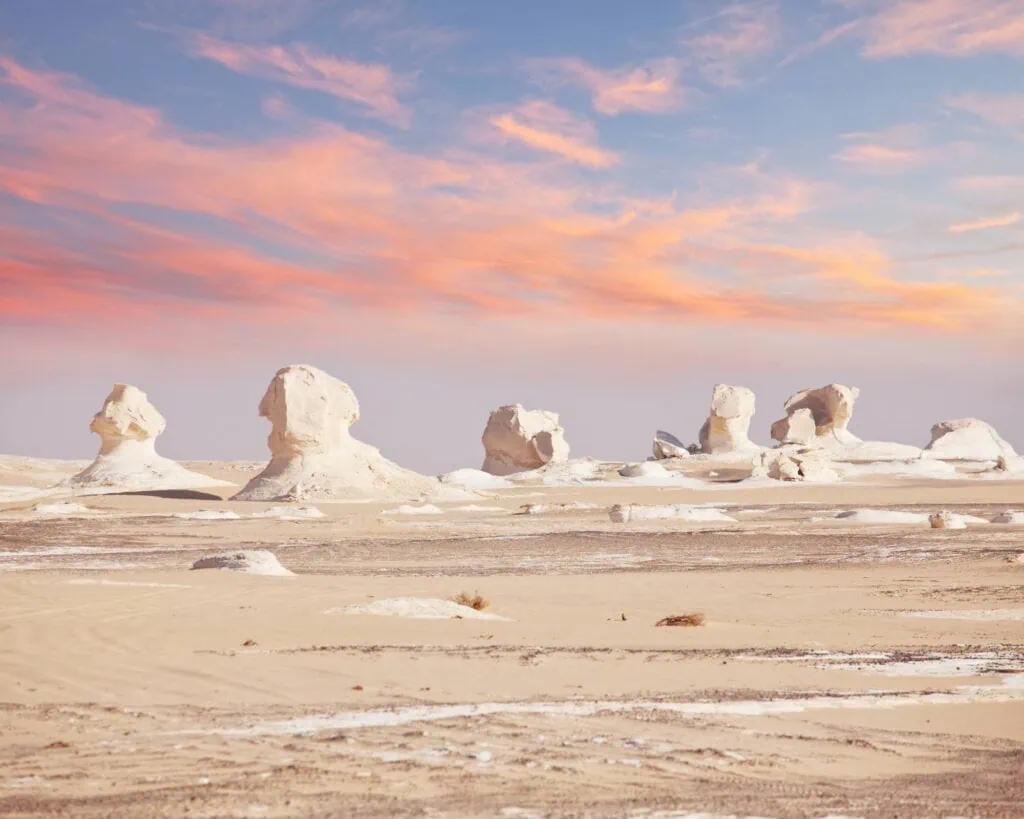 Sahara Desert Attractions - Chalk Formation In White Desert, Egypt