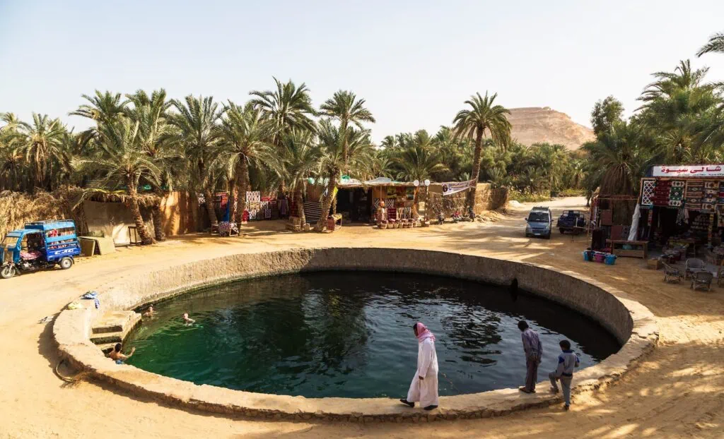 Cleopatra's Pool at Siwa Oasis