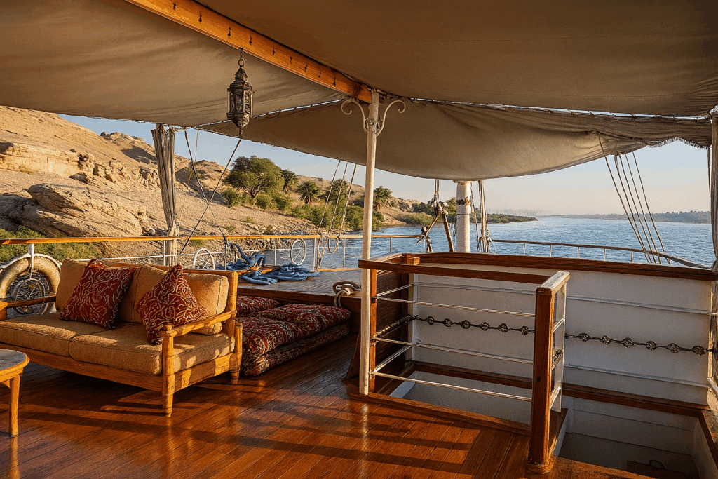 Dahabiya Donia nile cruise deck