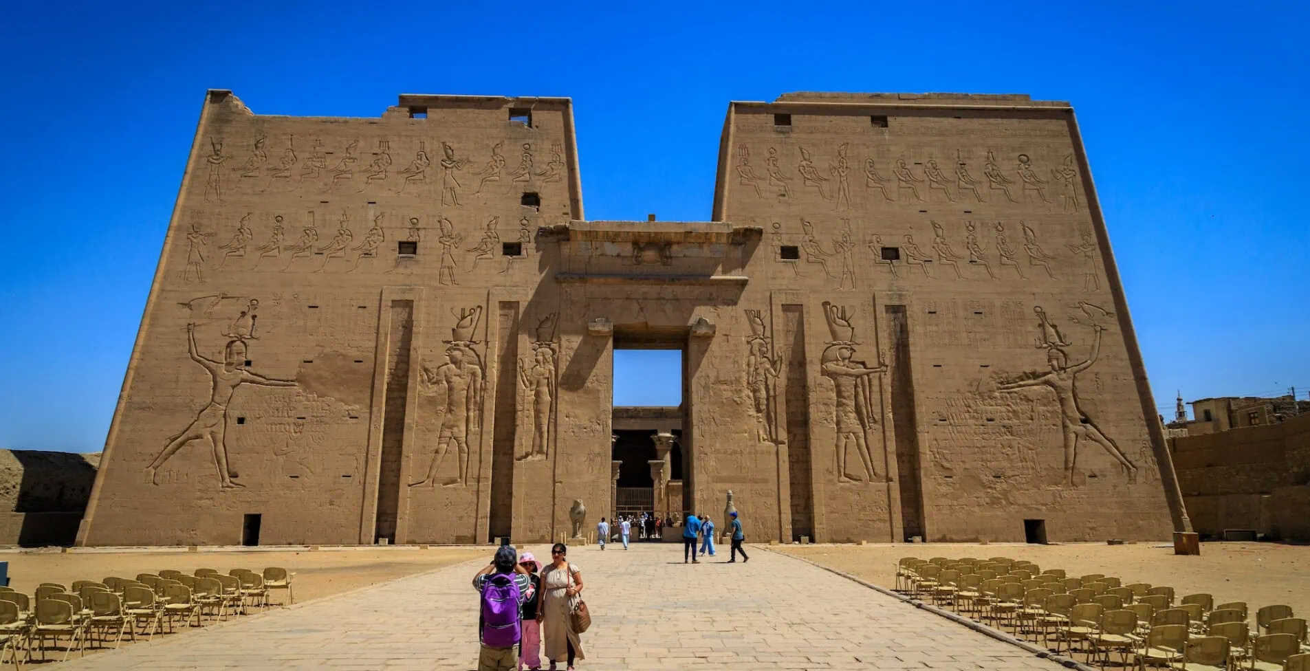 Edfu Temple of Horus. Well preserved 1