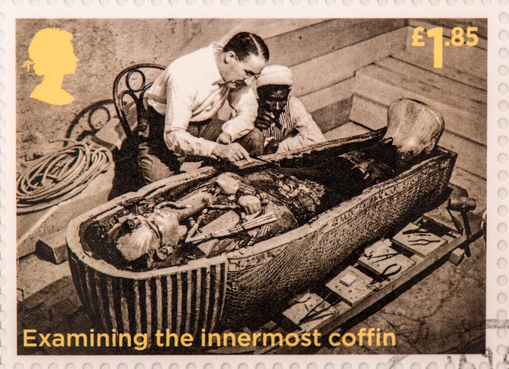 Egypt stamps commemorating the 100th anniversary of Tutankhamun’s tomb discovery