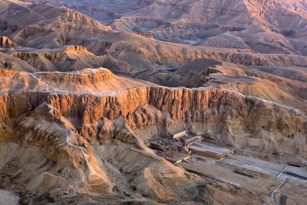 Aerial view of Hatshepsut Temple