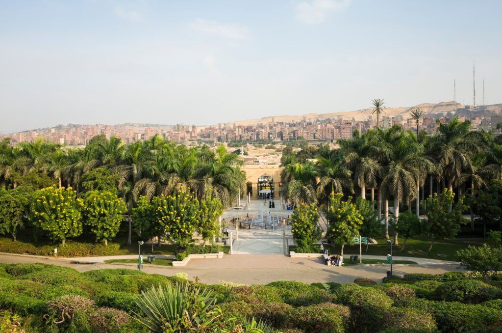 Al Azhar Park overlooking Cairo
