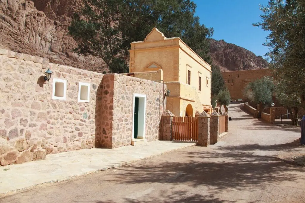 Stone pathways within Saint Catherine’s Monastery grounds, Saint Catherine
