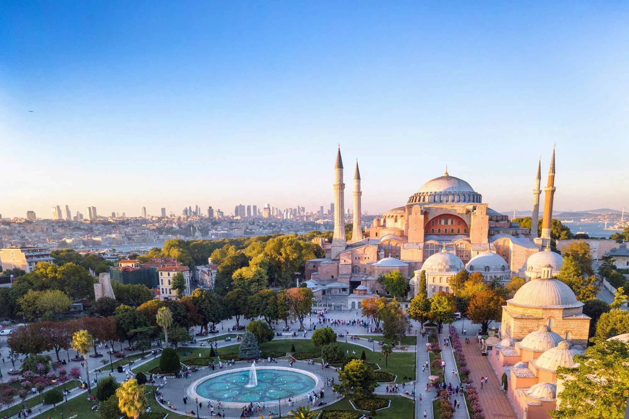 Hagia Sophia with the great view of bosphorus