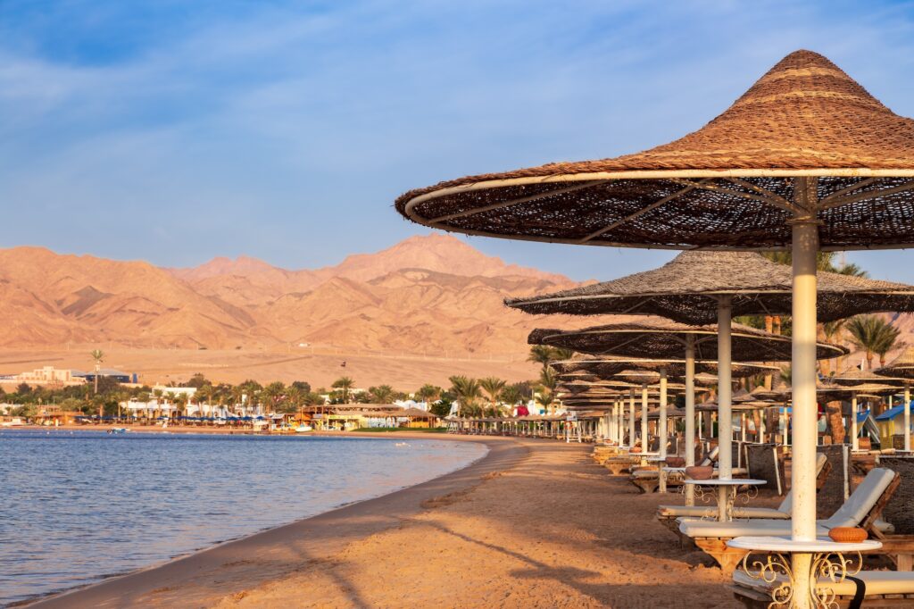 Hotel beach in Dahab