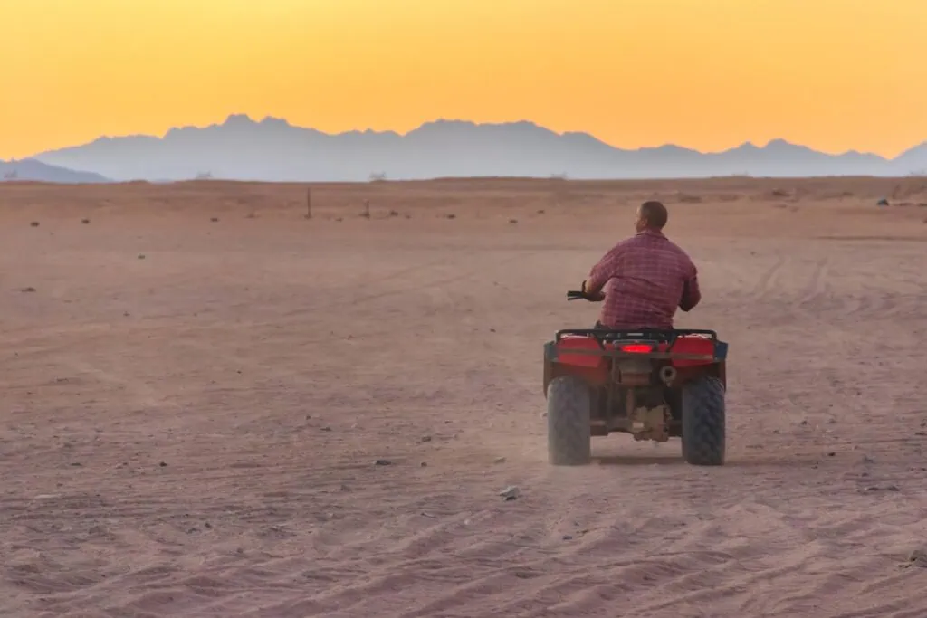 Quad bikes safari in the desert near Hurghada
