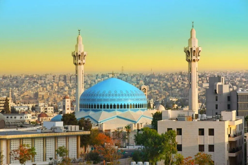 King Abdullah Mosque in Amman Jordan