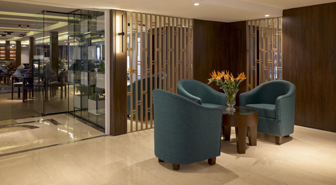 Relaxing indoor area on Mövenpick Royal Lily Nile Cruise