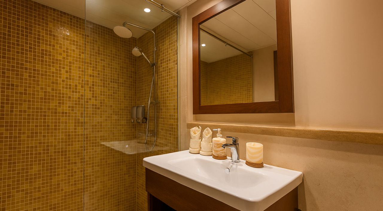 Bathroom on Nebyt dahabiya