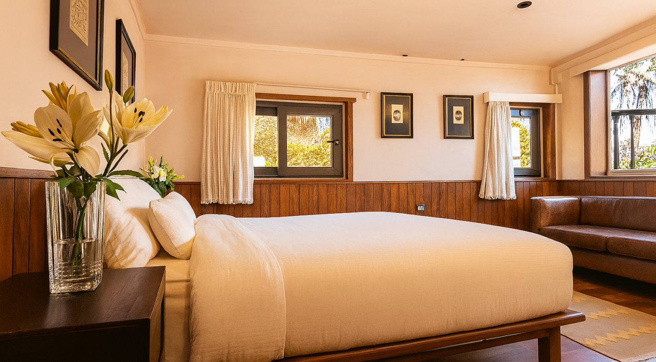 Traditional wooden cabin on Nebyt Dahabiya