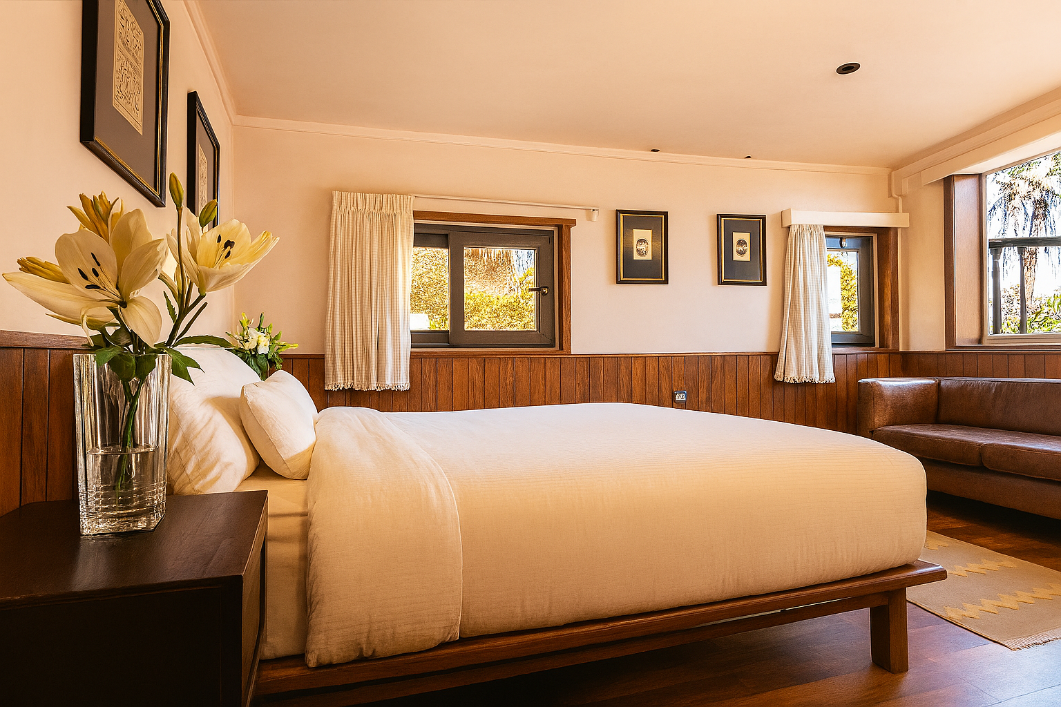 Traditional wooden cabin on Nebyt Dahabiya