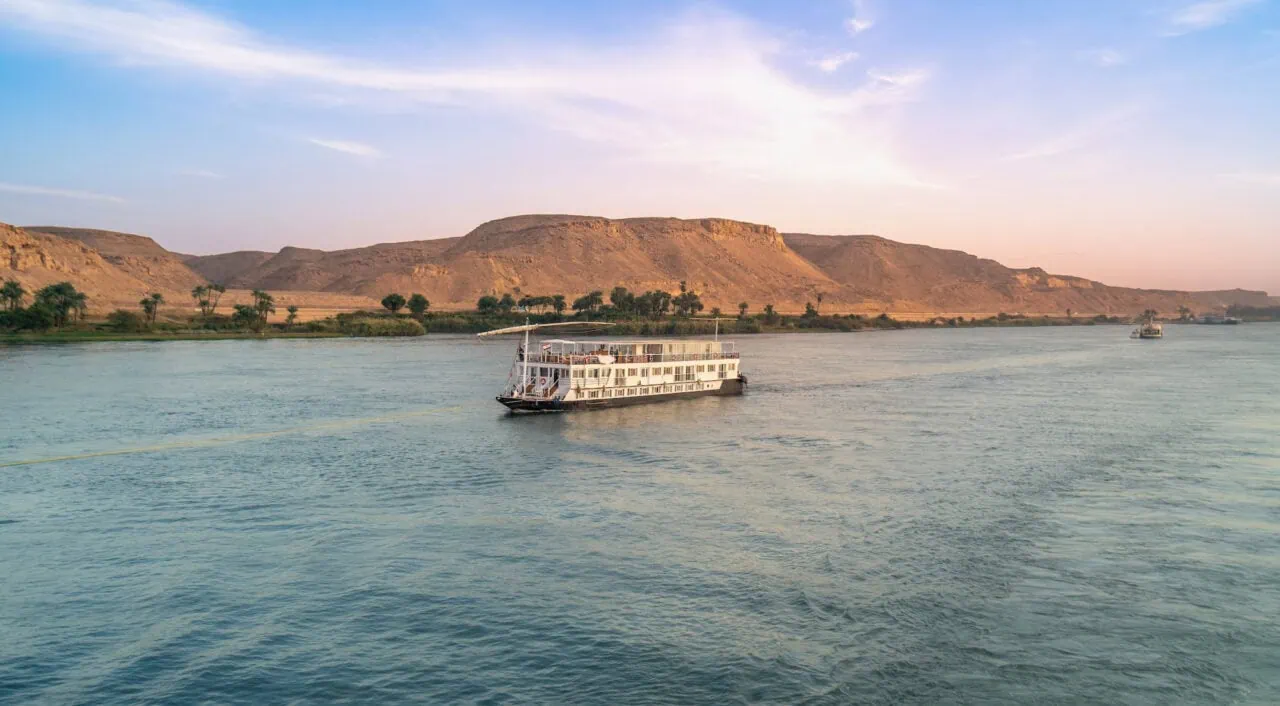 Cruise ship on the Nile River