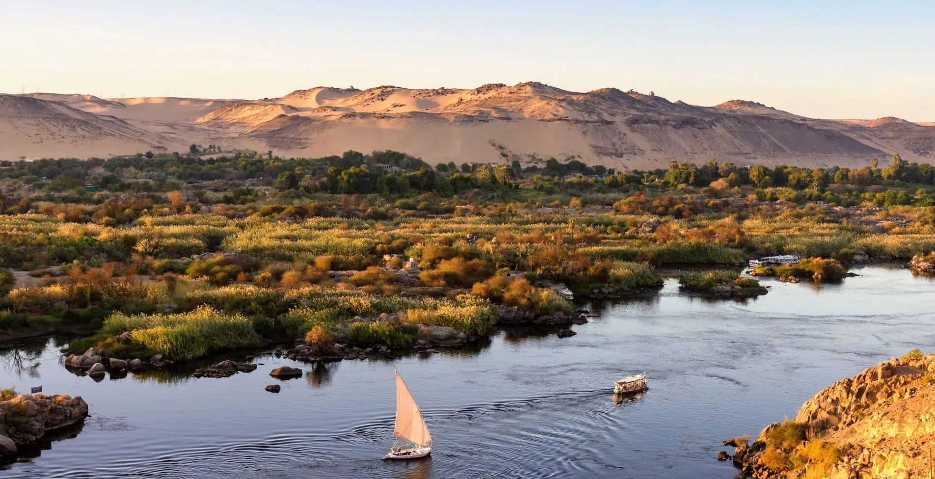 Nile River and Sahara Desert