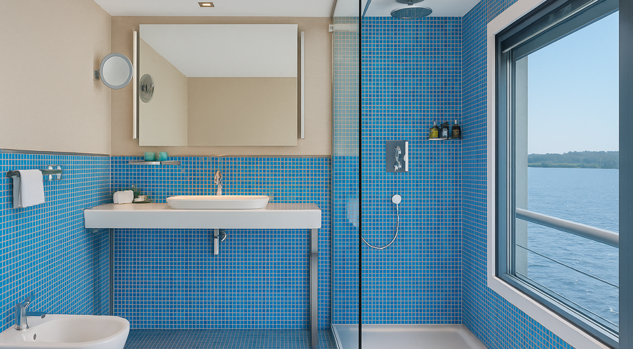 Oberoi Philae nile cruise cabin bathroom