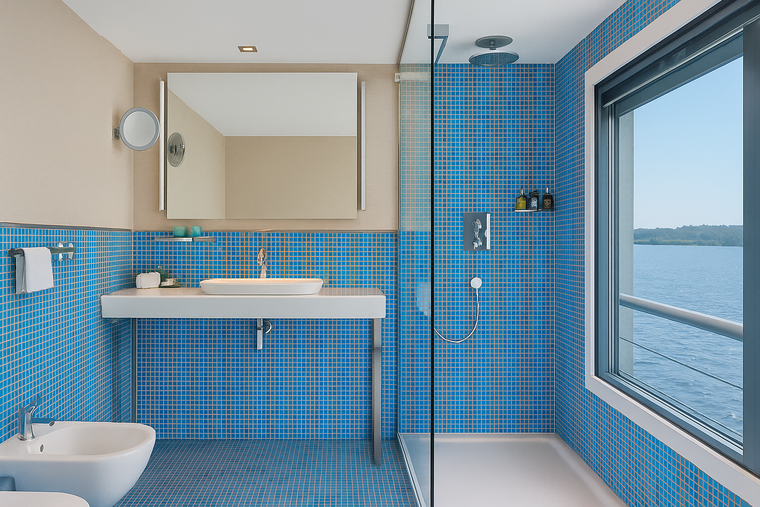 Oberoi Philae nile cruise cabin bathroom