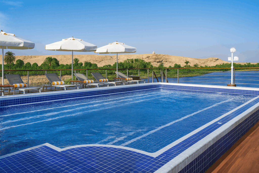 Oberoi Philae nile cruise pool