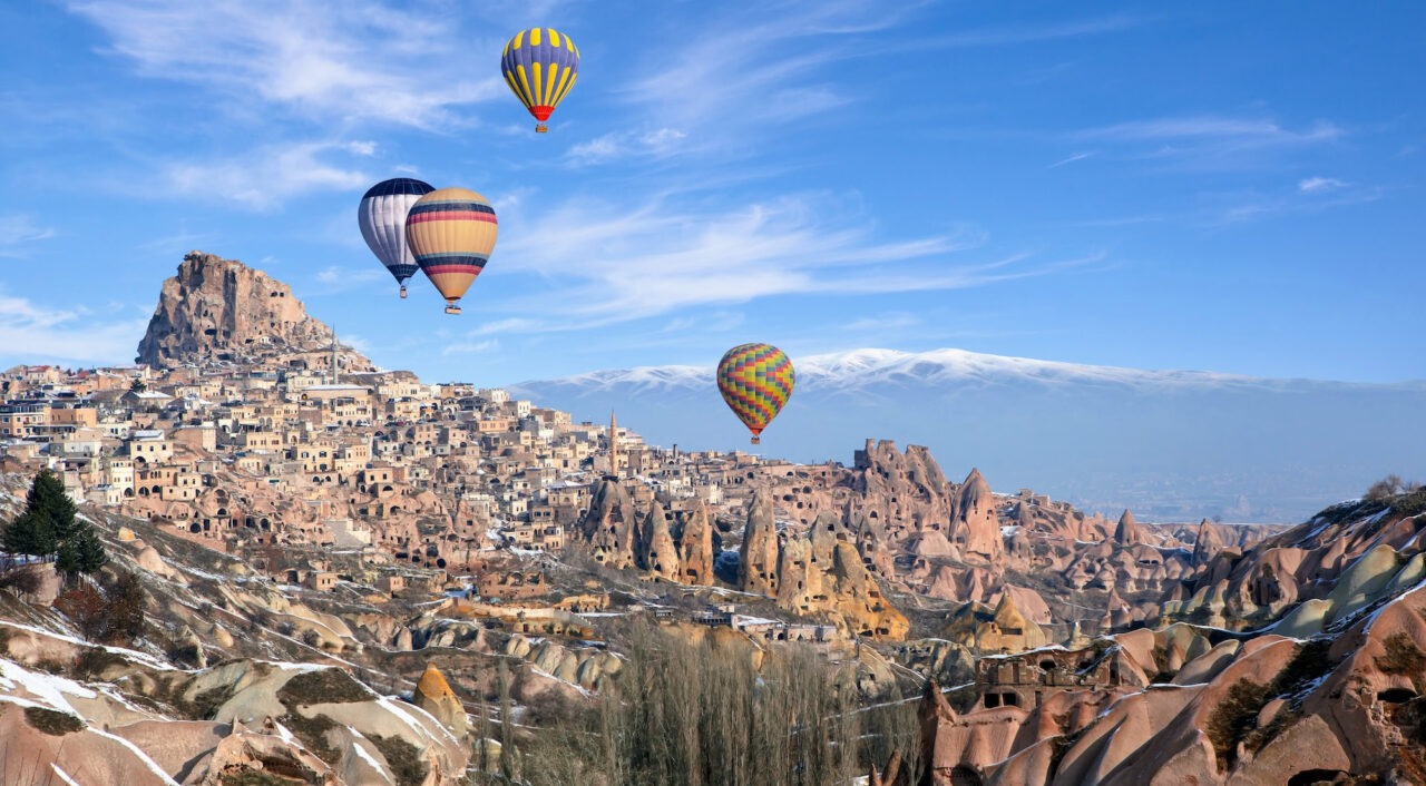 Hot Air Balloons over Cappadocia, Turkey