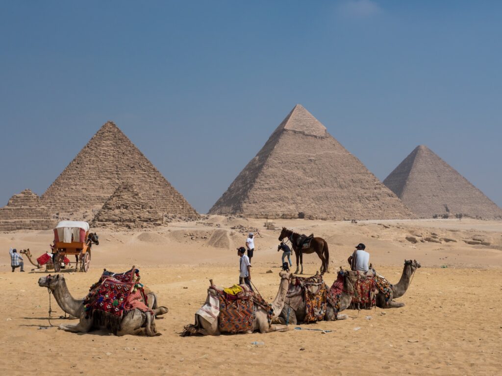 Pyramids of Giza in Cairo