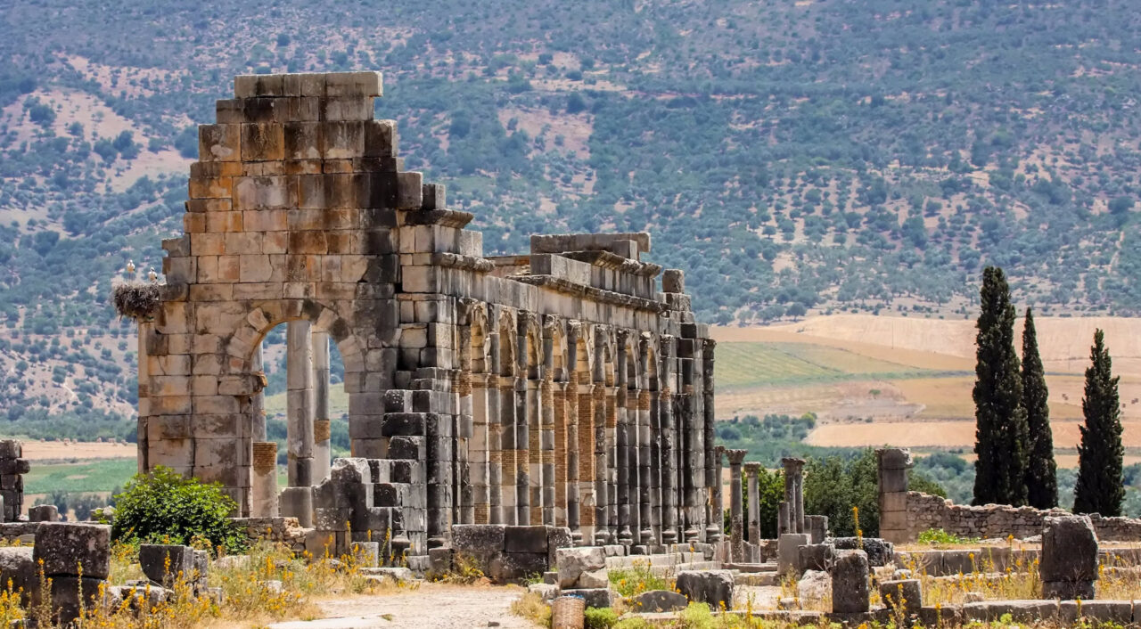 The ruins of Volubilis, Morocco
