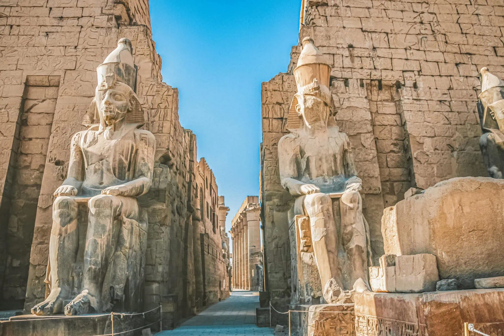 Ancient Luxor Temple with Islamic mosque of Sheikh Abu al-Haggag
