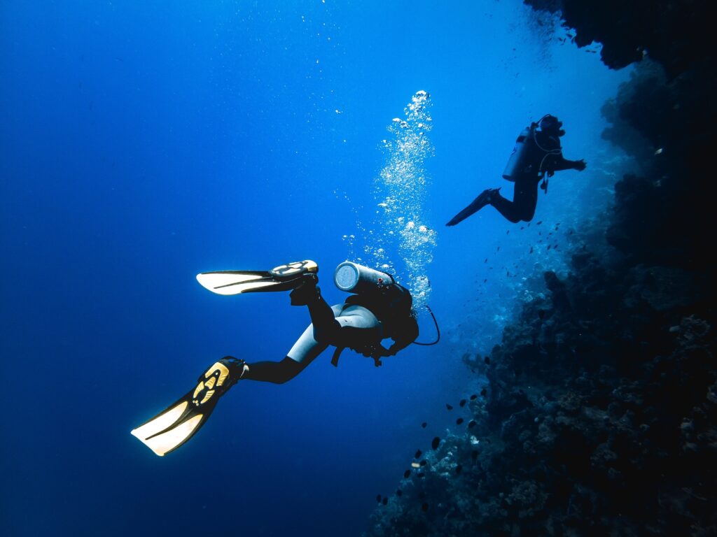 Scuba Diving at the Blue Hole, Dahab, Sinai Peninsula, Egypt