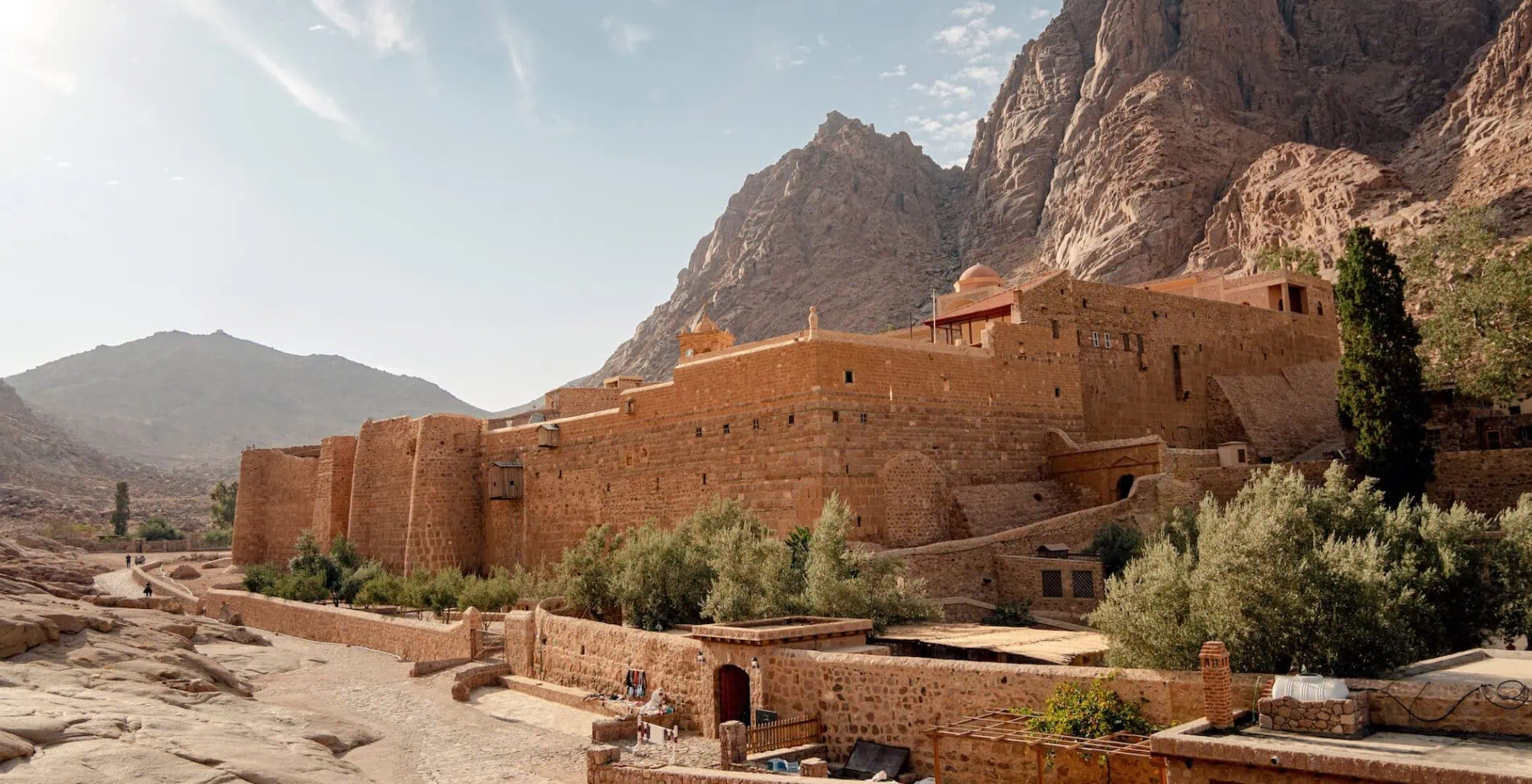 St. Catherine s Monastery located in desert of Sinai Peninsula in Egypt at the foot of Mount Moses 1905x976 crop 50 55