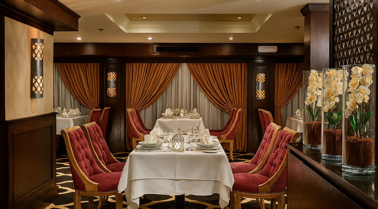 Elegant restaurant on MS Steigenberger Minerva