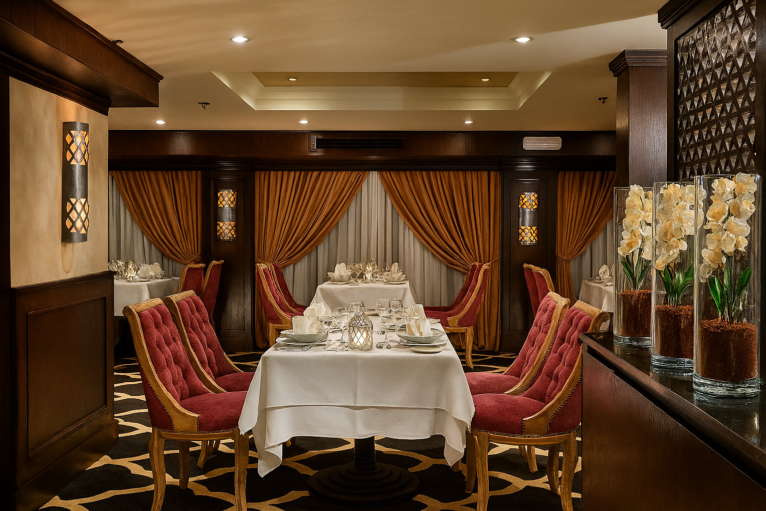 Elegant restaurant on MS Steigenberger Minerva 