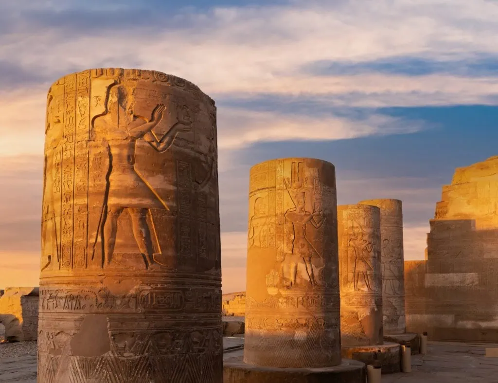 Egypt Tours from South Africa - Columns at Kom Ombo Temple