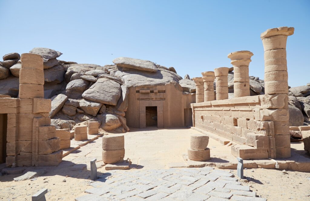 The Temple of Beit el Wali - a rock-cut ancient Egyptian temple in Nubia