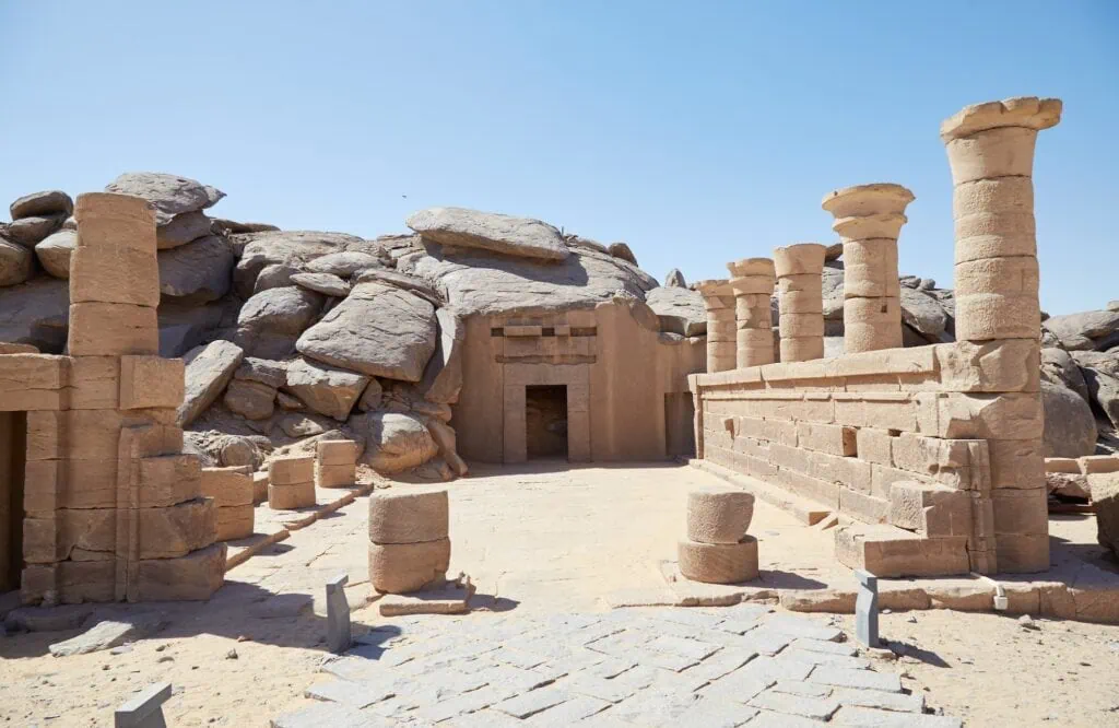 The Temple of Beit el Wali - a rock-cut ancient Egyptian temple in Nubia