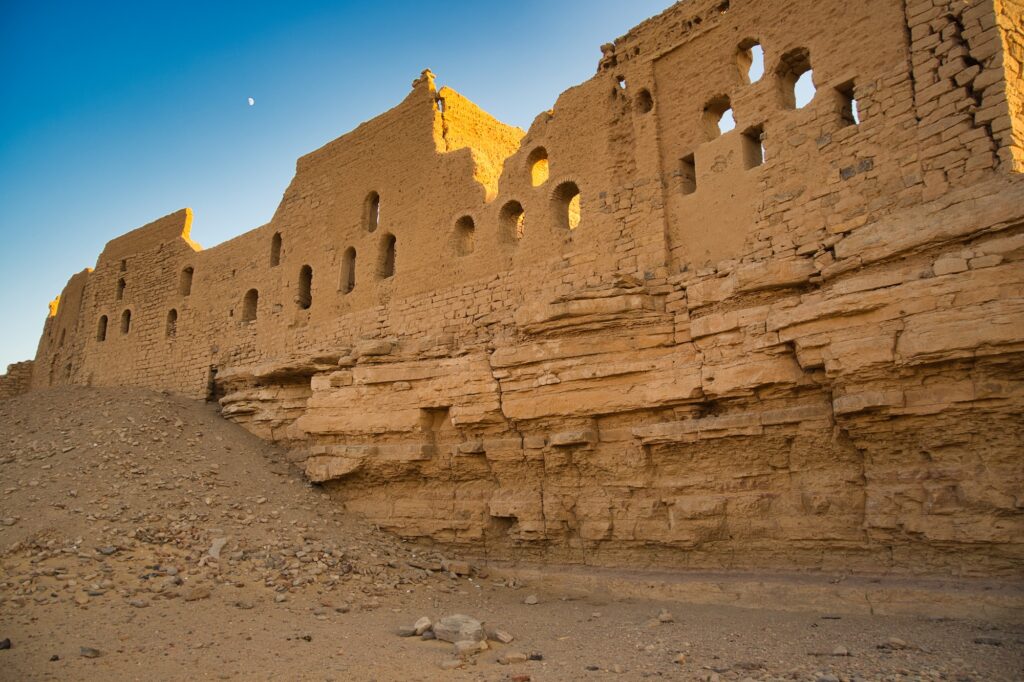 The Mausoleum of Aga Khan in Aswan Egypt