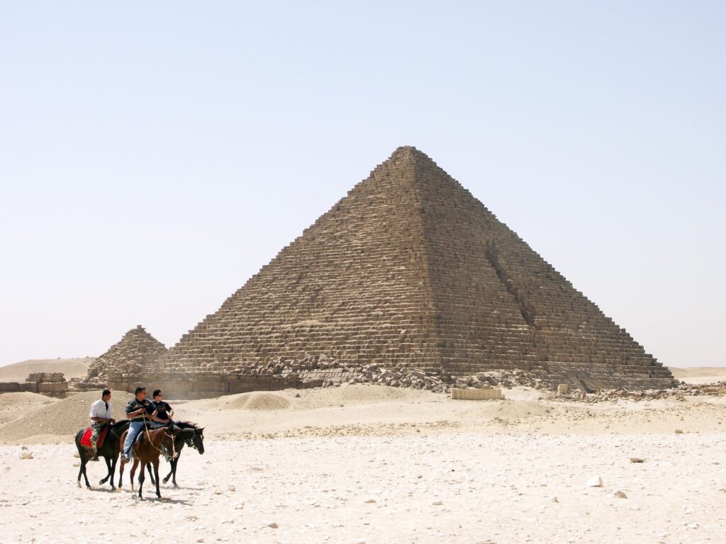 The pyramid of Menkaure Giza Egypt