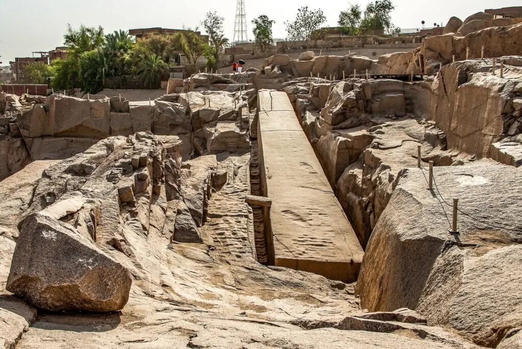 The unfinished obelisk at stone quarries of Aswan Egypt 1