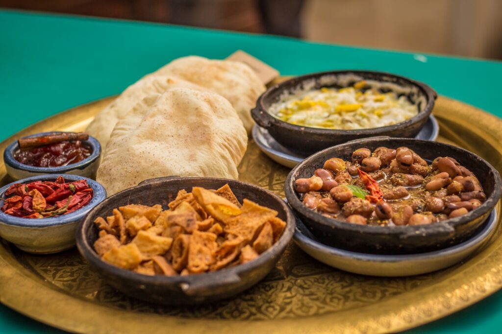 Traditional Upper Egyptian breakfast
