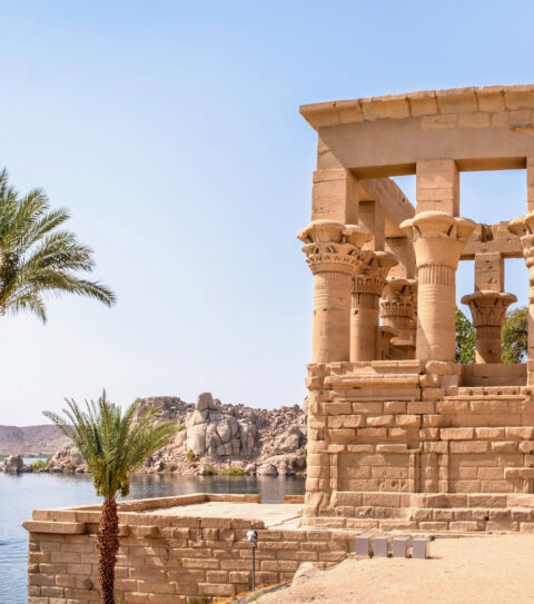 Nile River Tourist Attractions - Trajan Kiosk At Philae Temple
