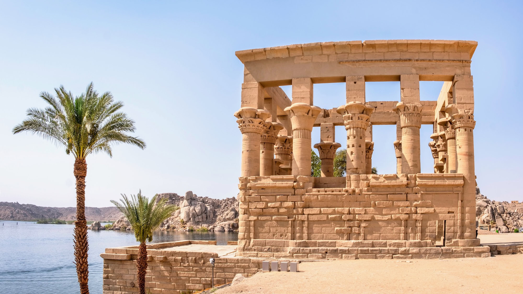 Nile River Tourist Attractions - Trajan Kiosk At Philae Temple