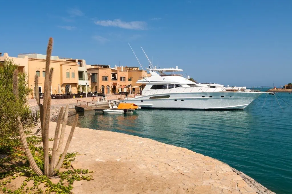 View of Abu Tig Marina, El Gouna,
