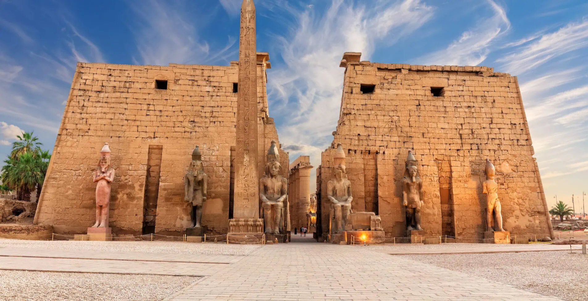 World famous Luxor Temple view of the main entrance Egypt 1905x976 crop 52 61