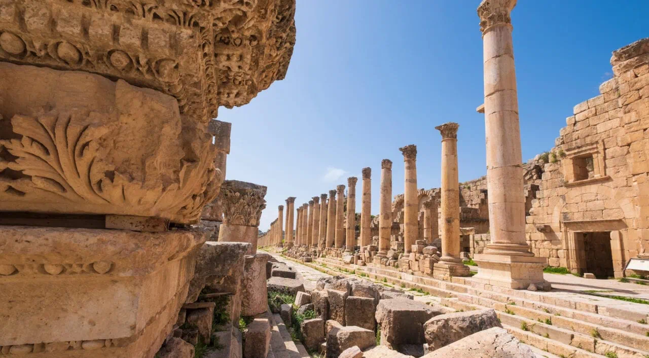 The ruins of Jerash, Jordan